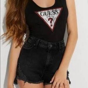 Guess Logo Bodysuit in Black